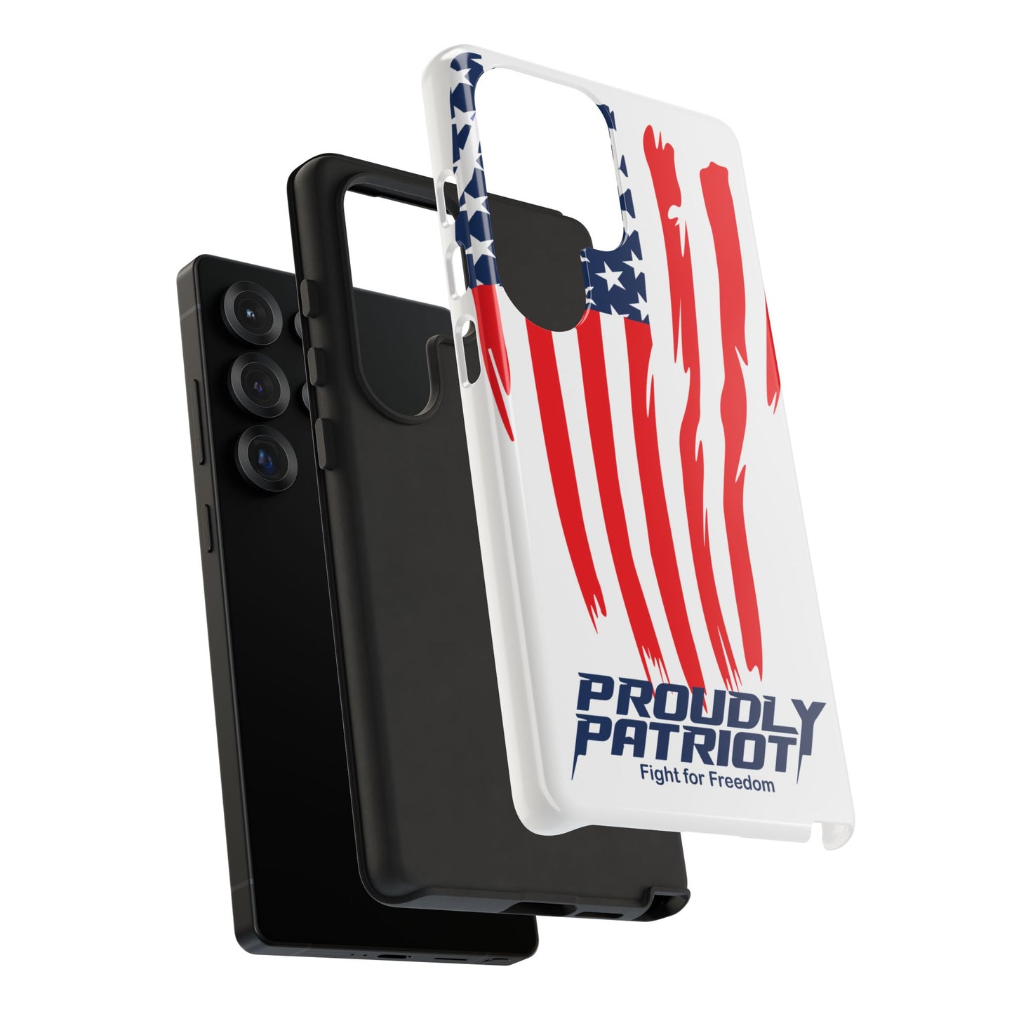 The Flag, Patriotic Phone Case for Proud Americans, USA Flag Phone Cover, Tough Cases for Veterans, Independence Day Gift
