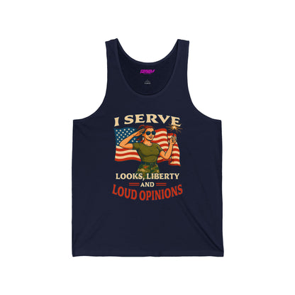 Patriotic Sass in Camo Class Tank