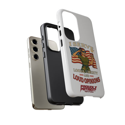 Patriotic Sass in Camo Class, Phone Case