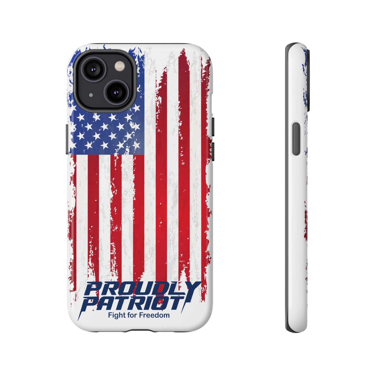 Distressed Flag, Patriotic Phone Case for Proud Americans, USA Flag Phone Cover, Tough Cases for Veterans, Independence Day Gift