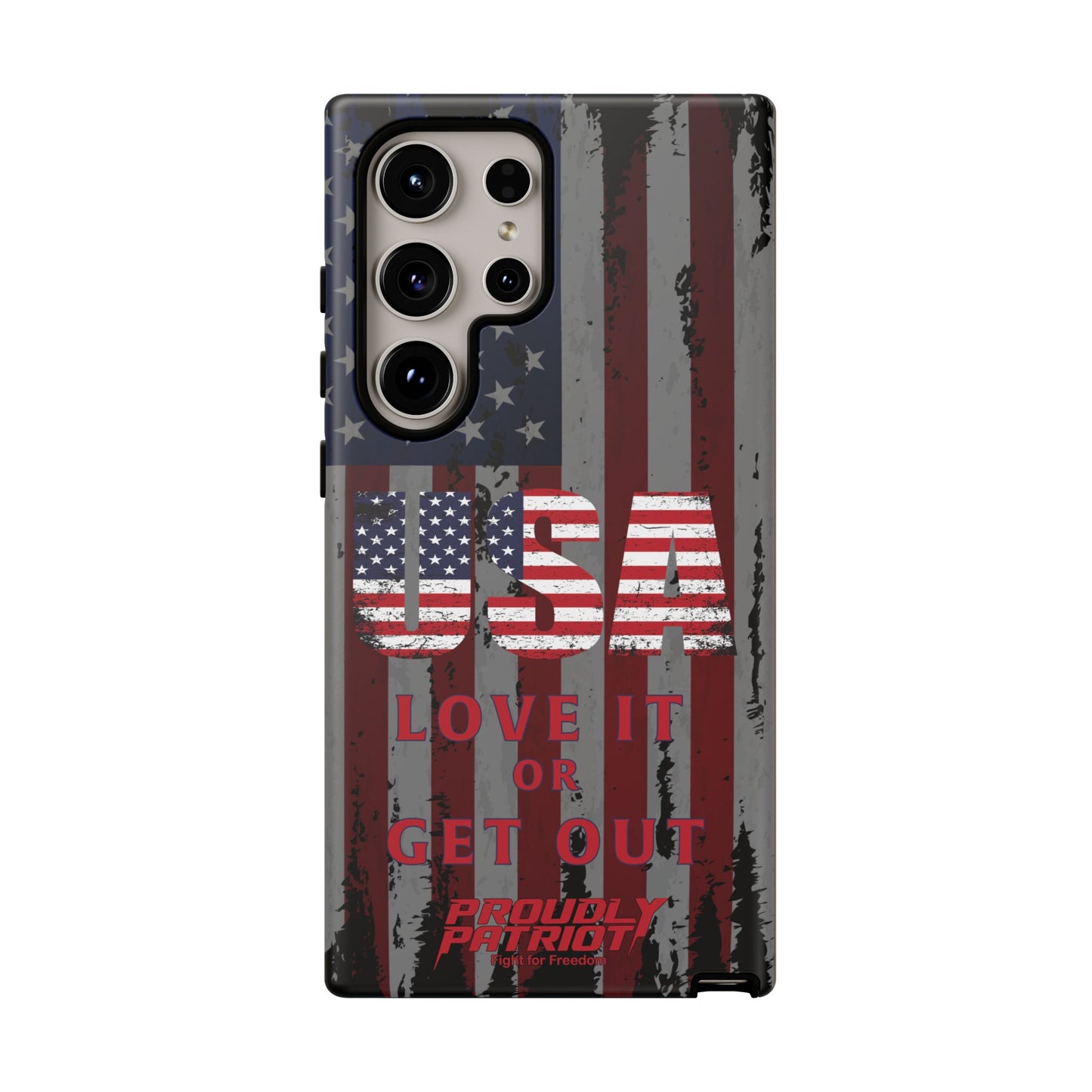 Stars, Stripes, and Zero Tolerance BLK Phone Case