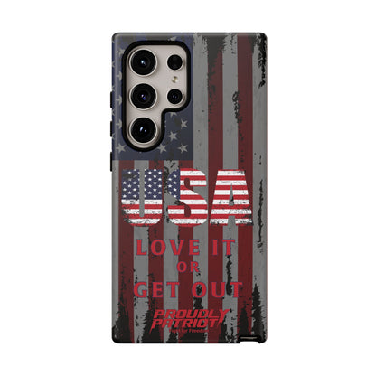 Stars, Stripes, and Zero Tolerance BLK Phone Case
