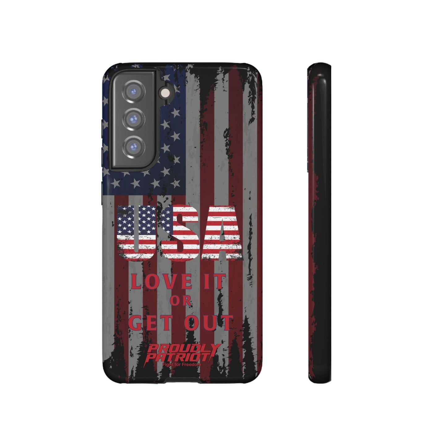 Stars, Stripes, and Zero Tolerance BLK Phone Case