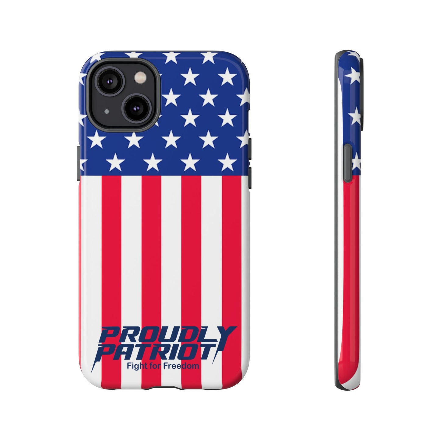 Stars, Stripes, and Cell Phones, Patriotic Phone Case for Proud Americans, USA Flag Phone Cover, Tough Cases for Veterans, Independence Day Gift