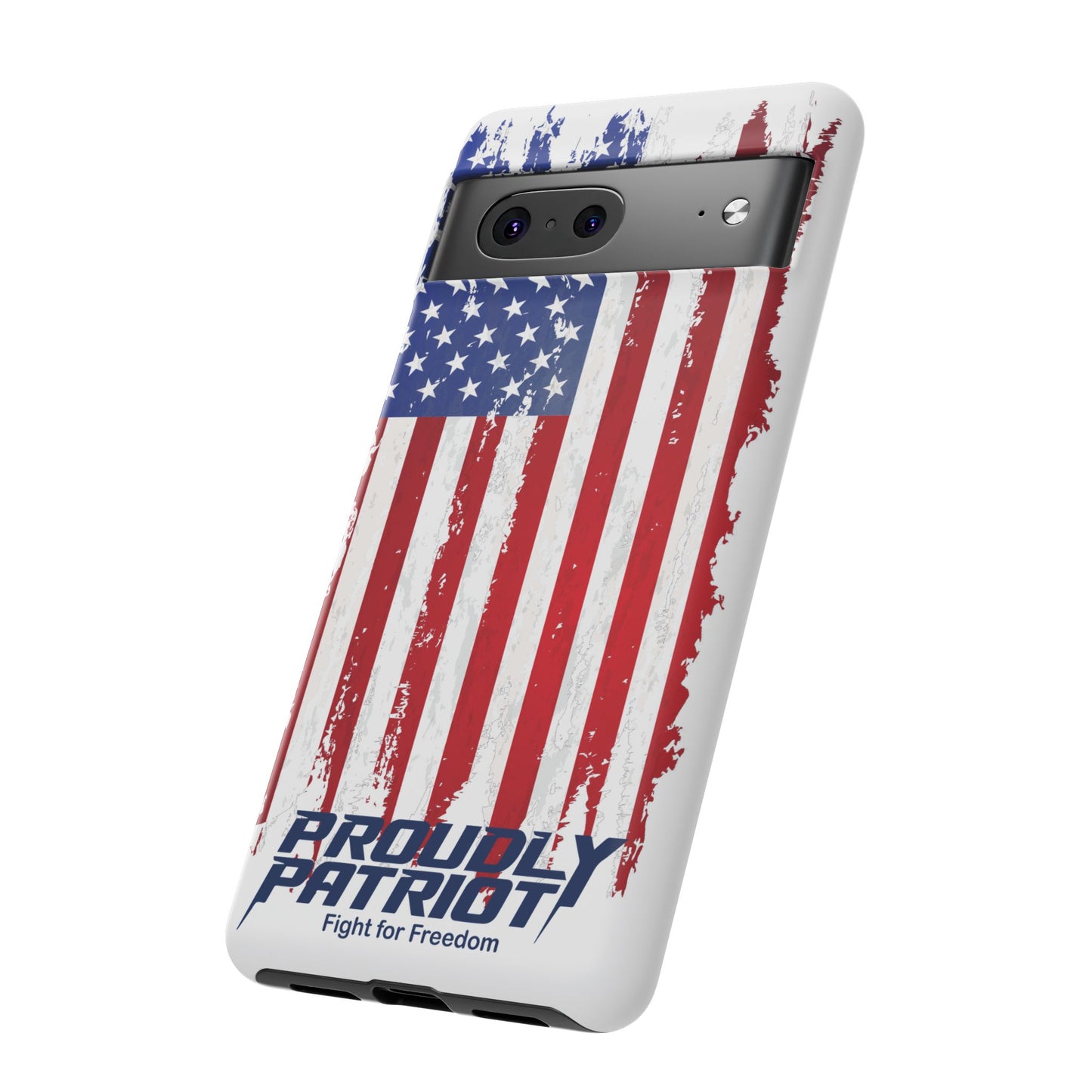 Distressed Flag, Patriotic Phone Case for Proud Americans, USA Flag Phone Cover, Tough Cases for Veterans, Independence Day Gift