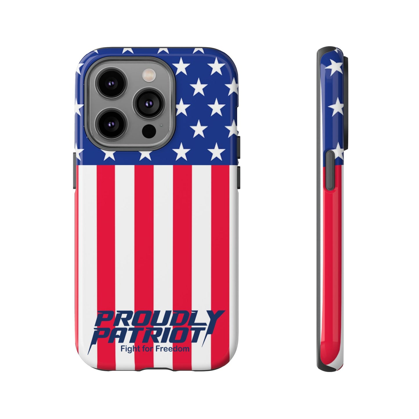 Stars, Stripes, and Cell Phones, Patriotic Phone Case for Proud Americans, USA Flag Phone Cover, Tough Cases for Veterans, Independence Day Gift