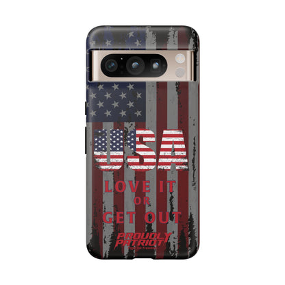 Stars, Stripes, and Zero Tolerance BLK Phone Case