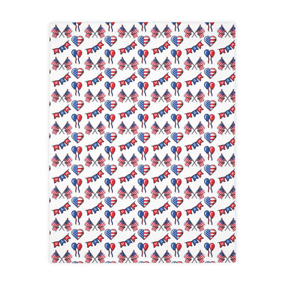 Heart USA Velveteen Blanket