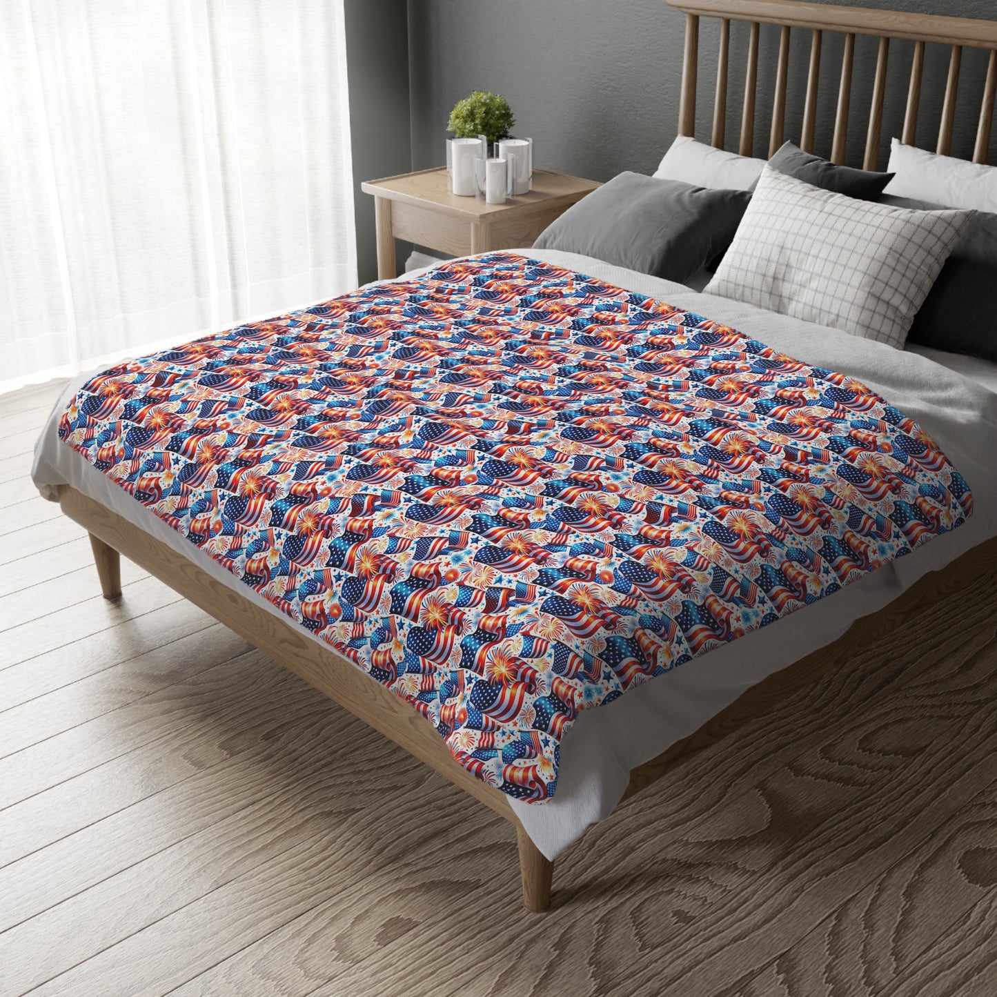 Celebrate the USA Velveteen Blanket