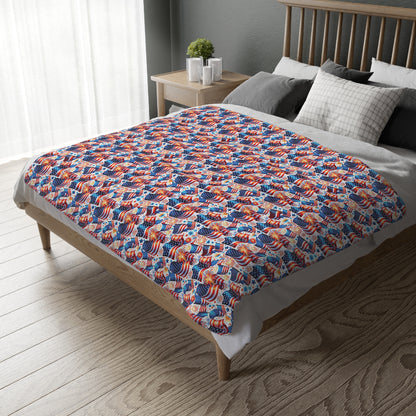 Celebrate the USA Velveteen Blanket