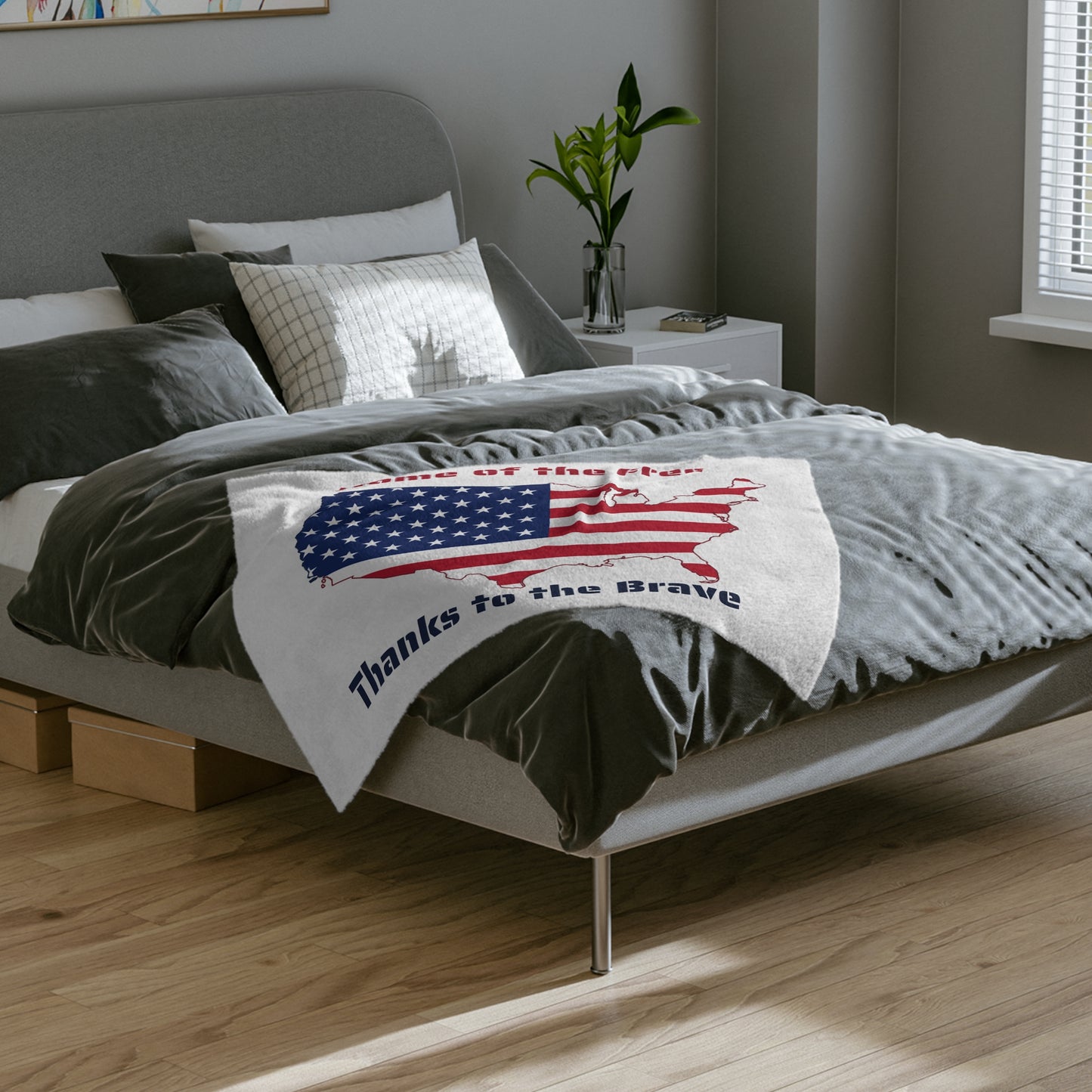 Home of the Free Microfiber Blanket