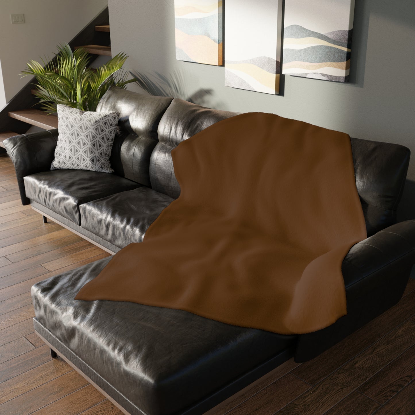 Flags and Eagles Velveteen Blanket