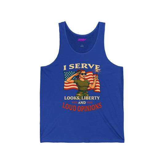 Patriotic Sass in Camo Class Tank