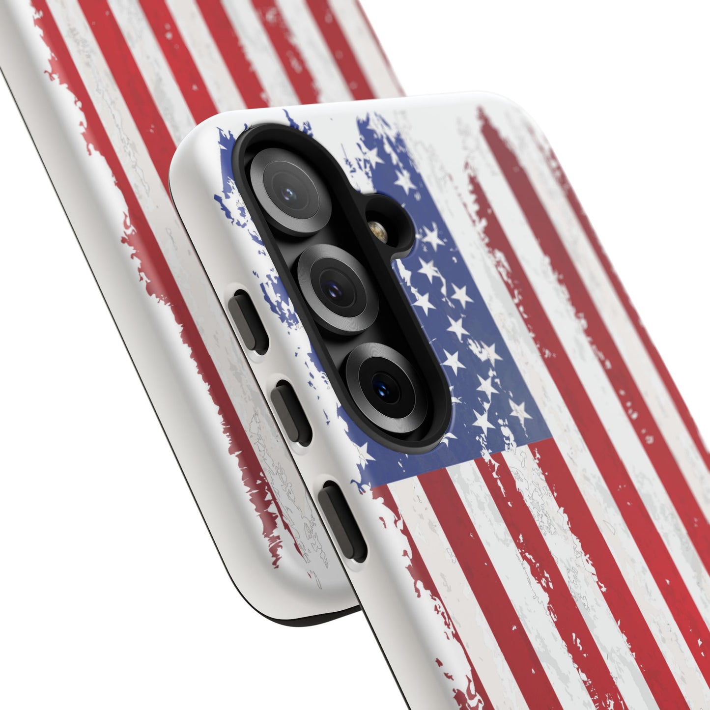 Distressed Flag, Patriotic Phone Case for Proud Americans, USA Flag Phone Cover, Tough Cases for Veterans, Independence Day Gift