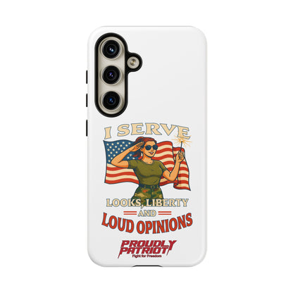 Patriotic Sass in Camo Class, Phone Case