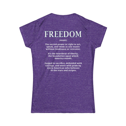 Freedom: The Heartbeat of Liberty Women's Tee