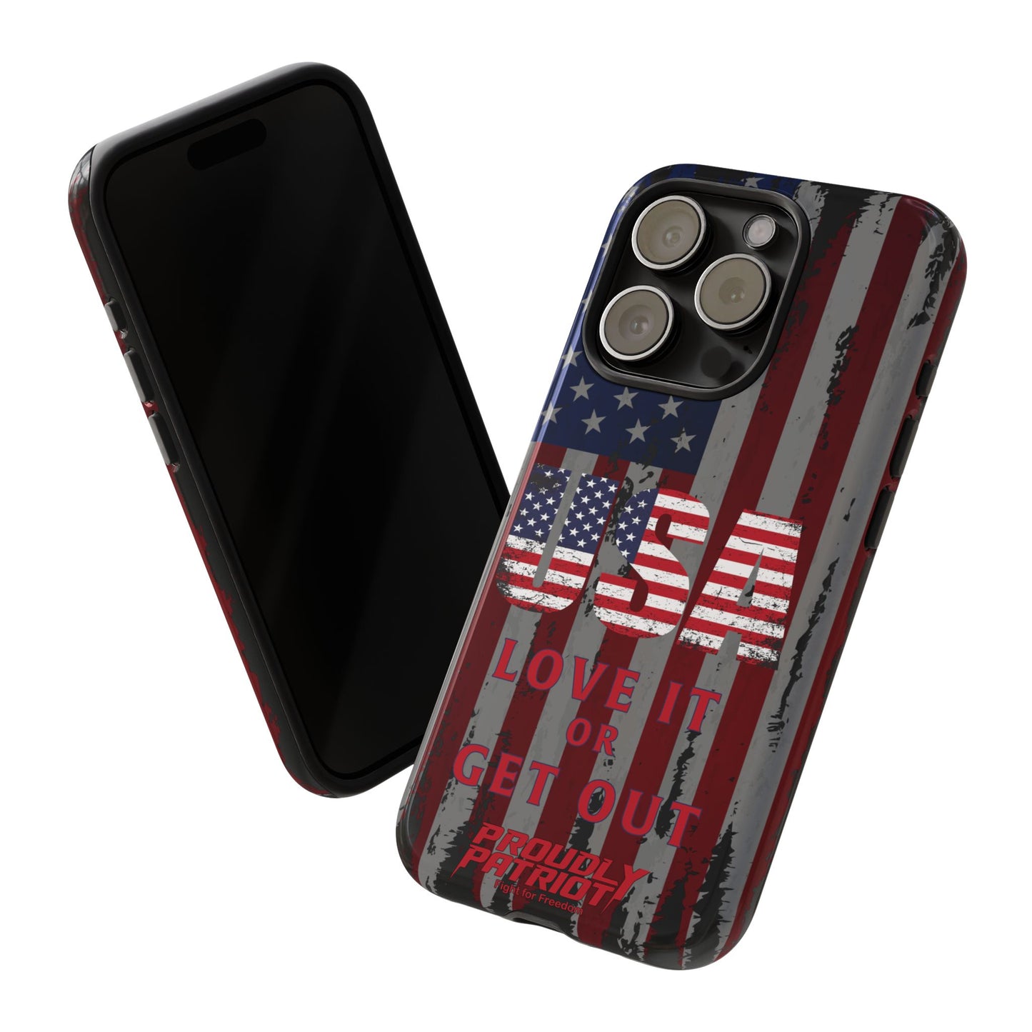Stars, Stripes, and Zero Tolerance BLK Phone Case
