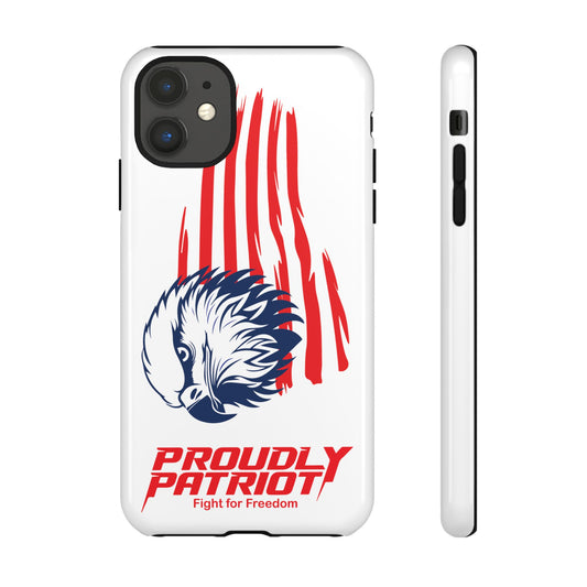 Eagle-Eyed and Phone-Wise, Patriotic Phone Case for Proud Americans, USA Flag Phone Cover, Tough Cases for Veterans, Independence Day Gift