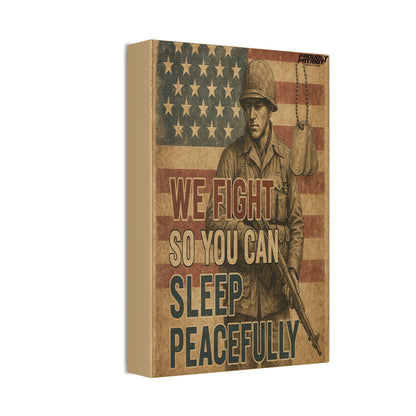 Sleep Peacefully Canvas Wall Art