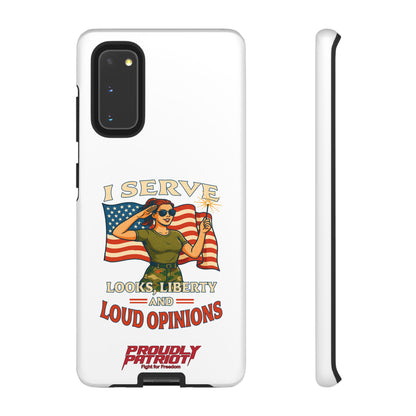 Patriotic Sass in Camo Class, Phone Case