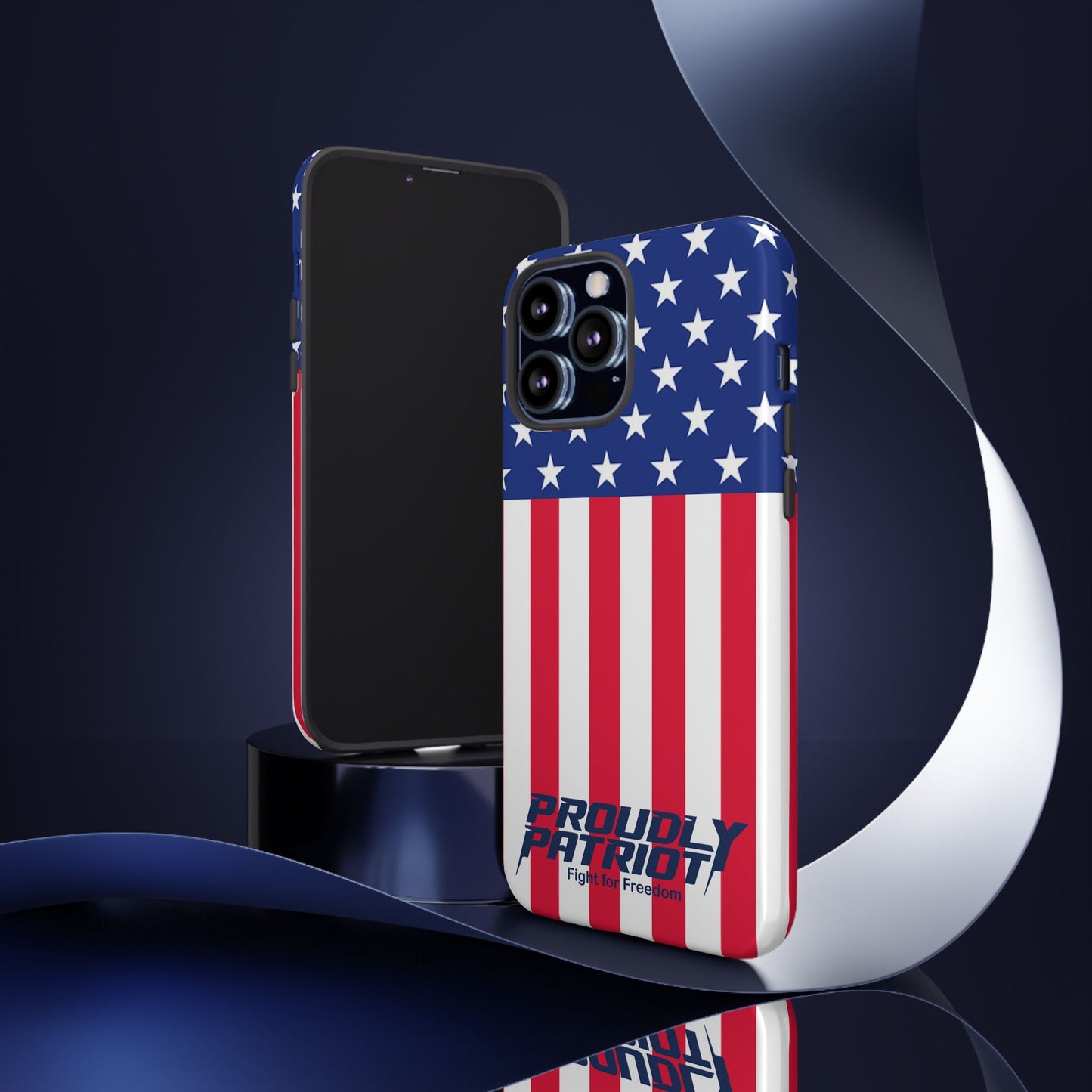 Stars, Stripes, and Cell Phones, Patriotic Phone Case for Proud Americans, USA Flag Phone Cover, Tough Cases for Veterans, Independence Day Gift