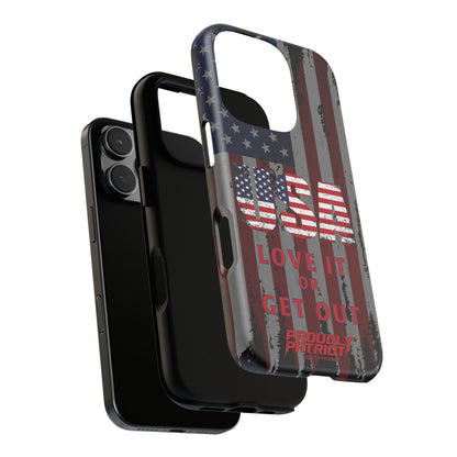 Stars, Stripes, and Zero Tolerance BLK Phone Case