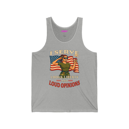 Patriotic Sass in Camo Class Tank