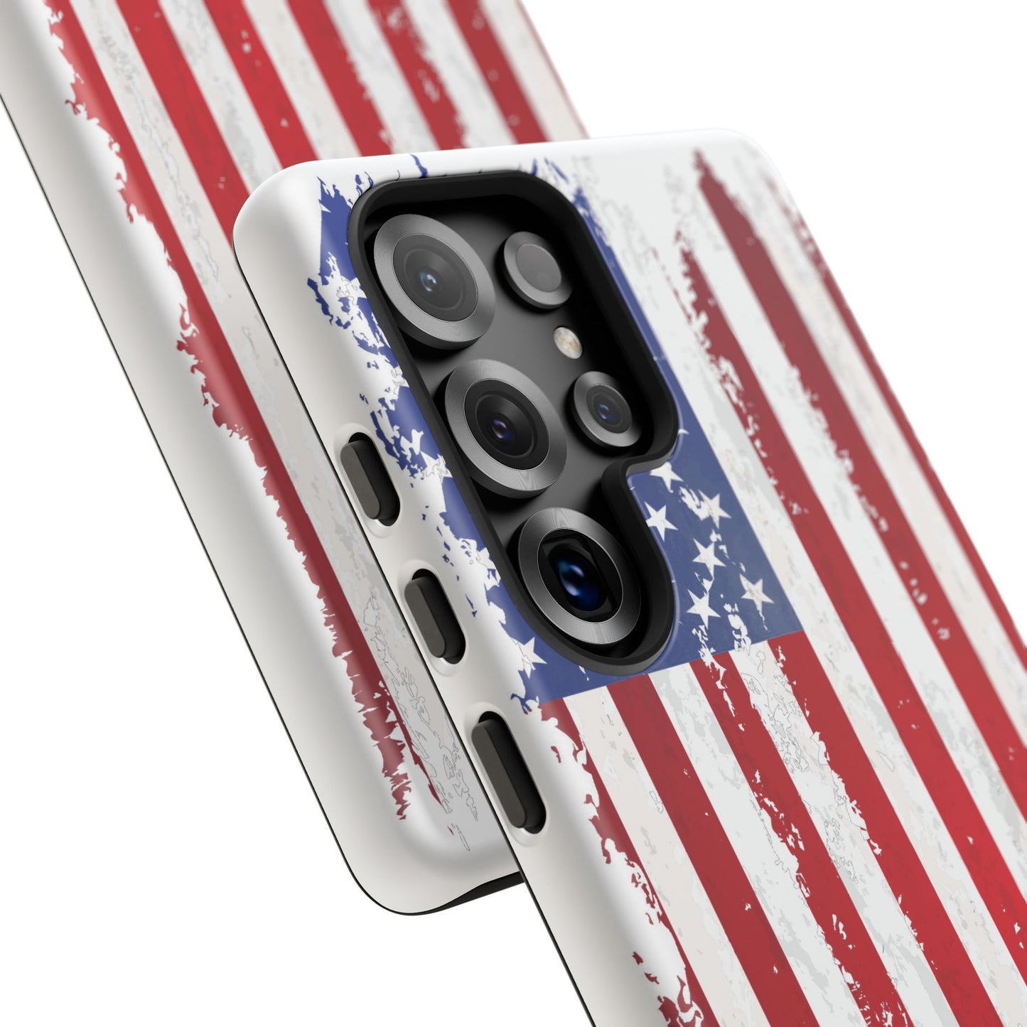 Distressed Flag, Patriotic Phone Case for Proud Americans, USA Flag Phone Cover, Tough Cases for Veterans, Independence Day Gift