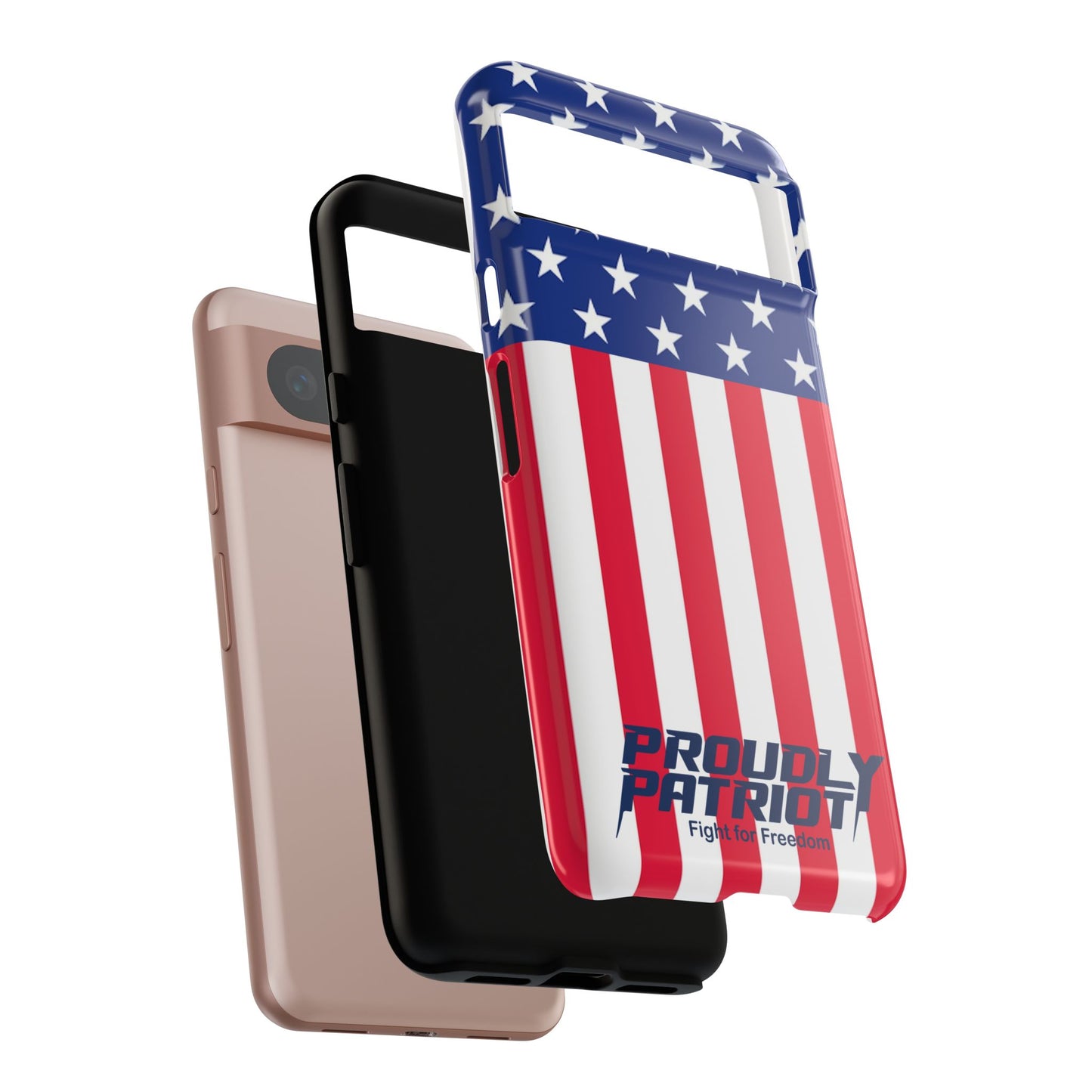 Stars, Stripes, and Cell Phones, Patriotic Phone Case for Proud Americans, USA Flag Phone Cover, Tough Cases for Veterans, Independence Day Gift