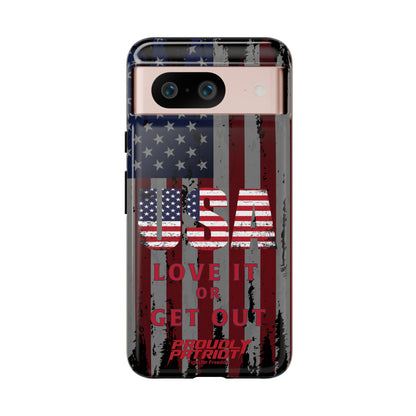 Stars, Stripes, and Zero Tolerance BLK Phone Case