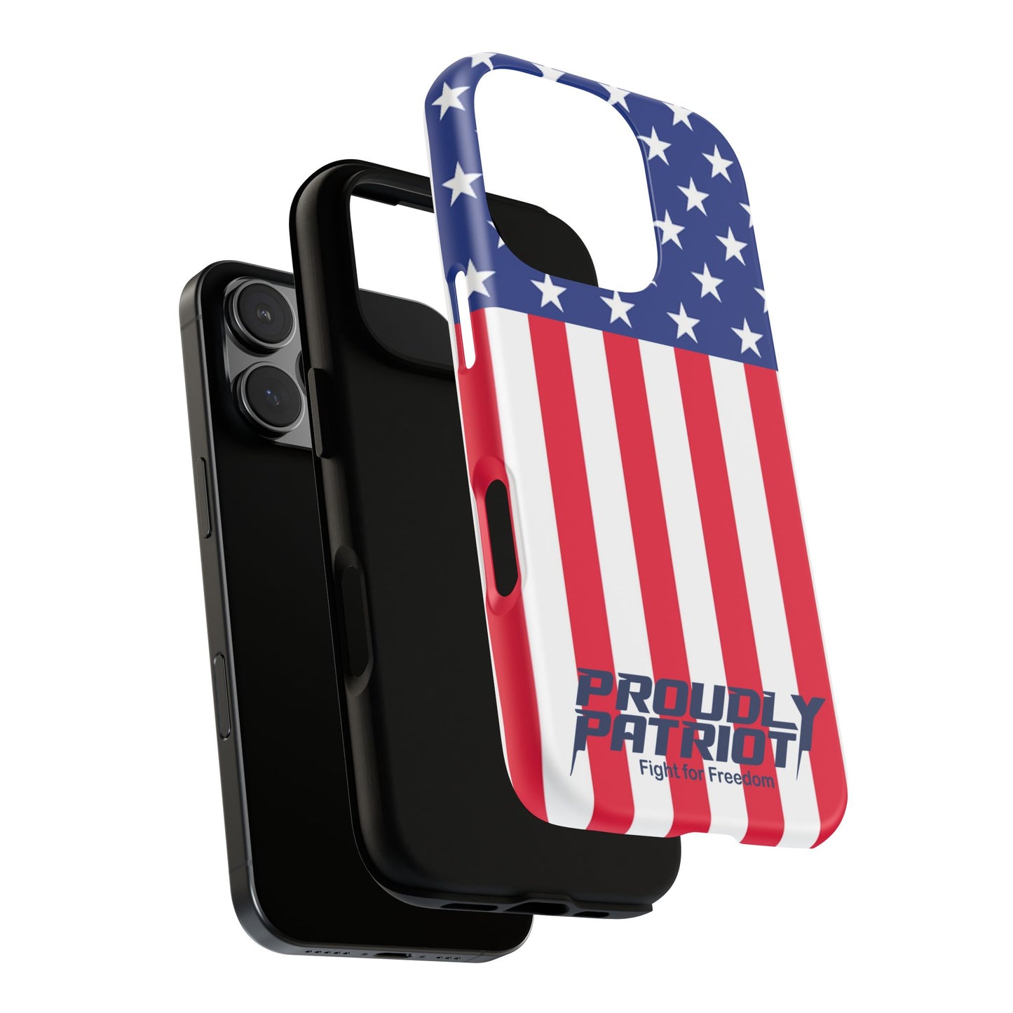 Stars, Stripes, and Cell Phones, Patriotic Phone Case for Proud Americans, USA Flag Phone Cover, Tough Cases for Veterans, Independence Day Gift