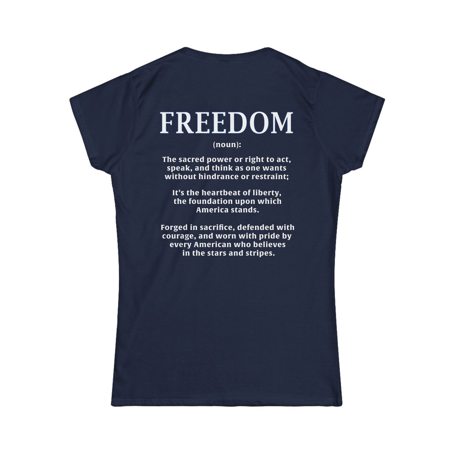Freedom: The Heartbeat of Liberty Women's Tee