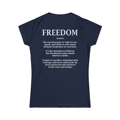 Freedom: The Heartbeat of Liberty Women's Tee