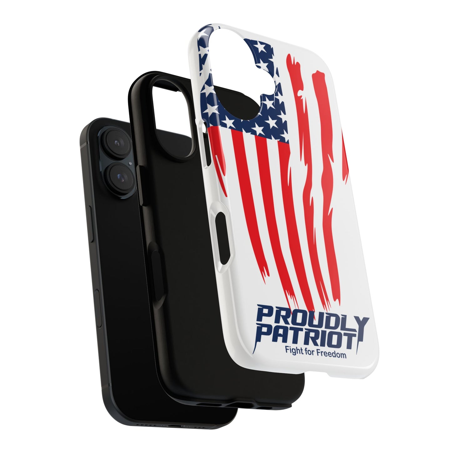 The Flag, Patriotic Phone Case for Proud Americans, USA Flag Phone Cover, Tough Cases for Veterans, Independence Day Gift