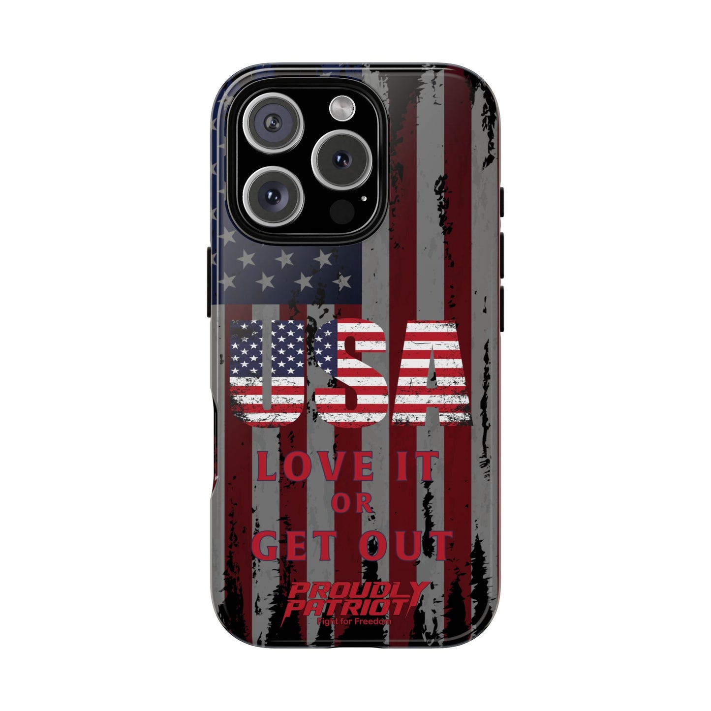 Stars, Stripes, and Zero Tolerance BLK Phone Case