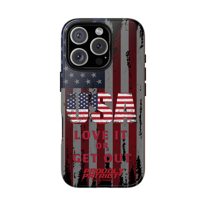 Stars, Stripes, and Zero Tolerance BLK Phone Case