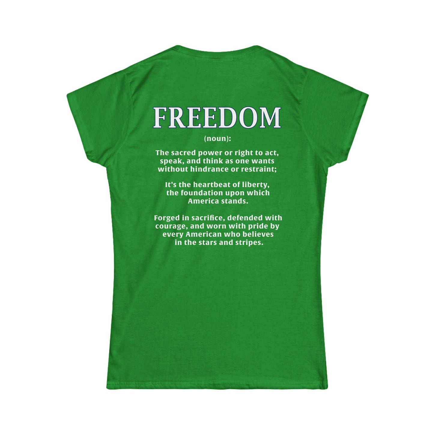 Freedom: The Heartbeat of Liberty Women's Tee