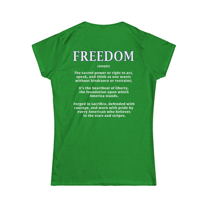 Freedom: The Heartbeat of Liberty Women's Tee
