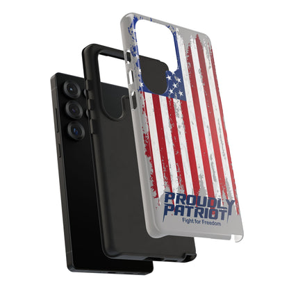 Distressed Flag Gray, Phone Case