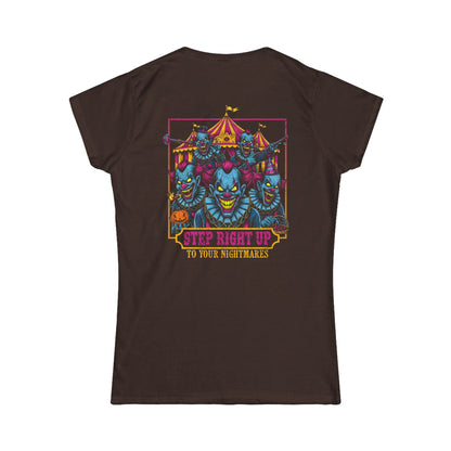 Creepy Circus Horror Style Women's Tee