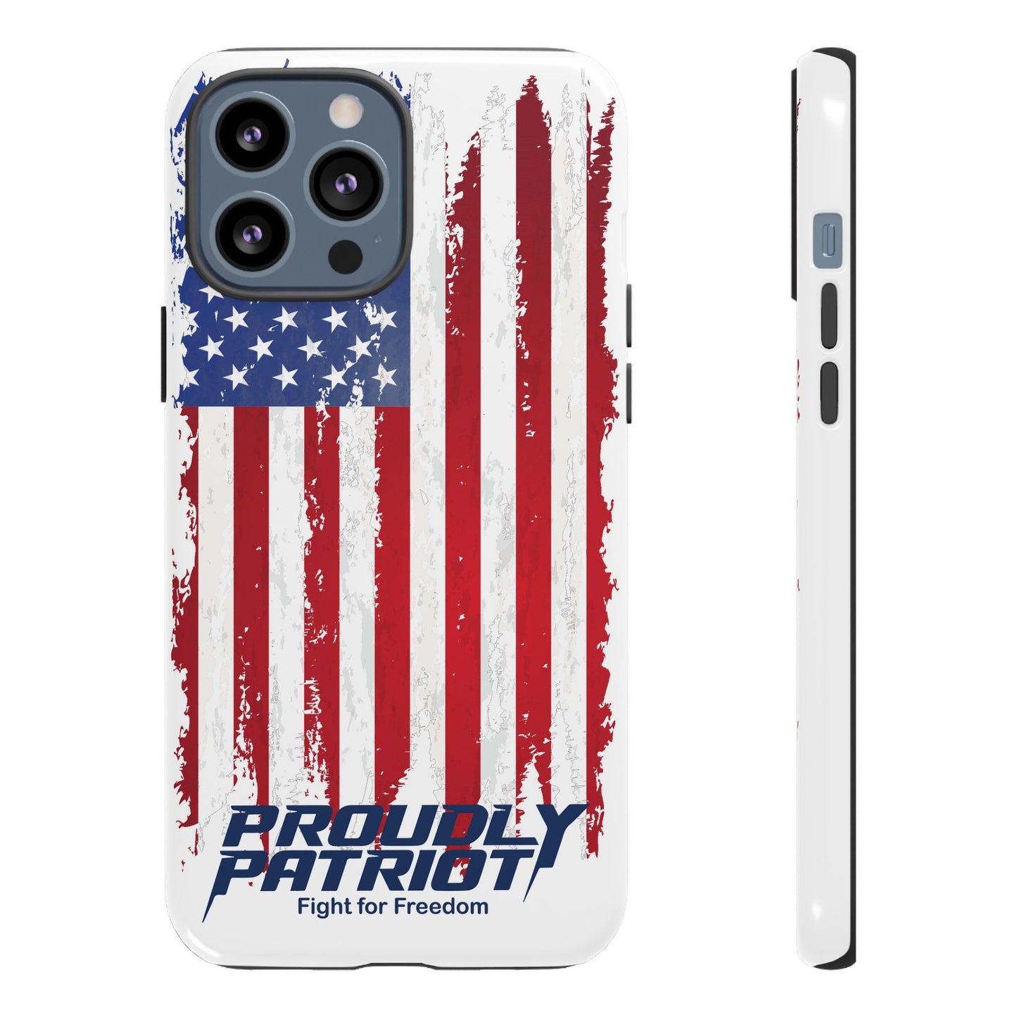 Distressed Flag, Patriotic Phone Case for Proud Americans, USA Flag Phone Cover, Tough Cases for Veterans, Independence Day Gift