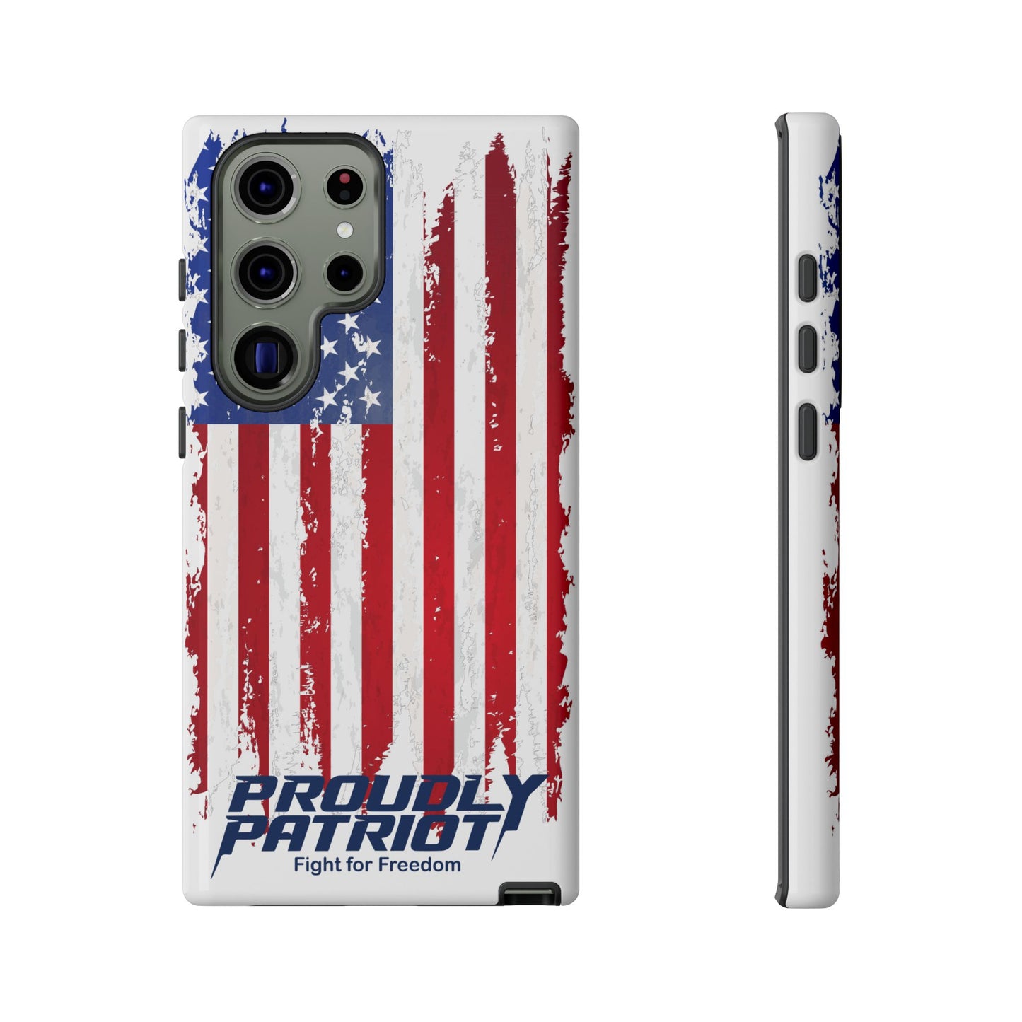 Distressed Flag, Patriotic Phone Case for Proud Americans, USA Flag Phone Cover, Tough Cases for Veterans, Independence Day Gift
