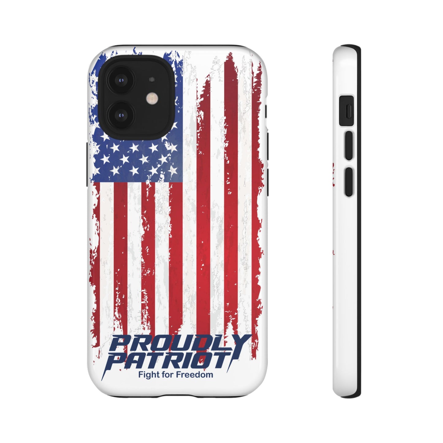 Distressed Flag, Patriotic Phone Case for Proud Americans, USA Flag Phone Cover, Tough Cases for Veterans, Independence Day Gift