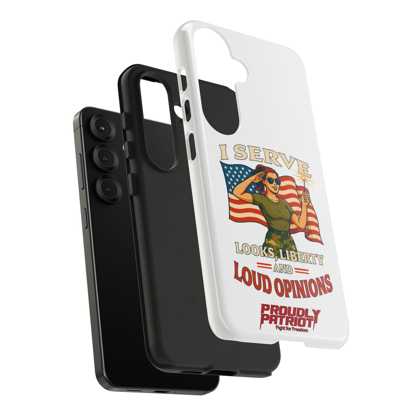 Patriotic Sass in Camo Class, Phone Case