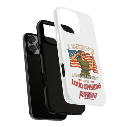 Patriotic Sass in Camo Class, Phone Case
