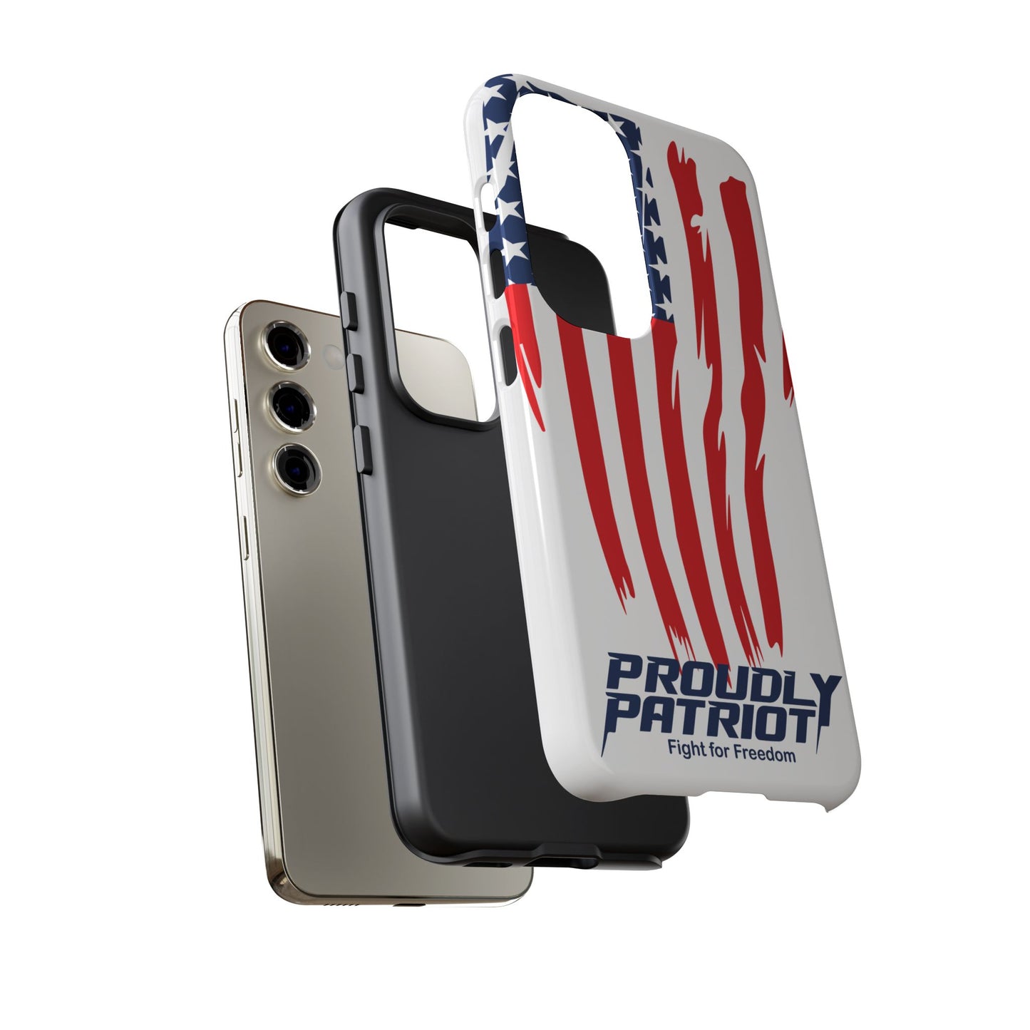 The Flag, Patriotic Phone Case for Proud Americans, USA Flag Phone Cover, Tough Cases for Veterans, Independence Day Gift