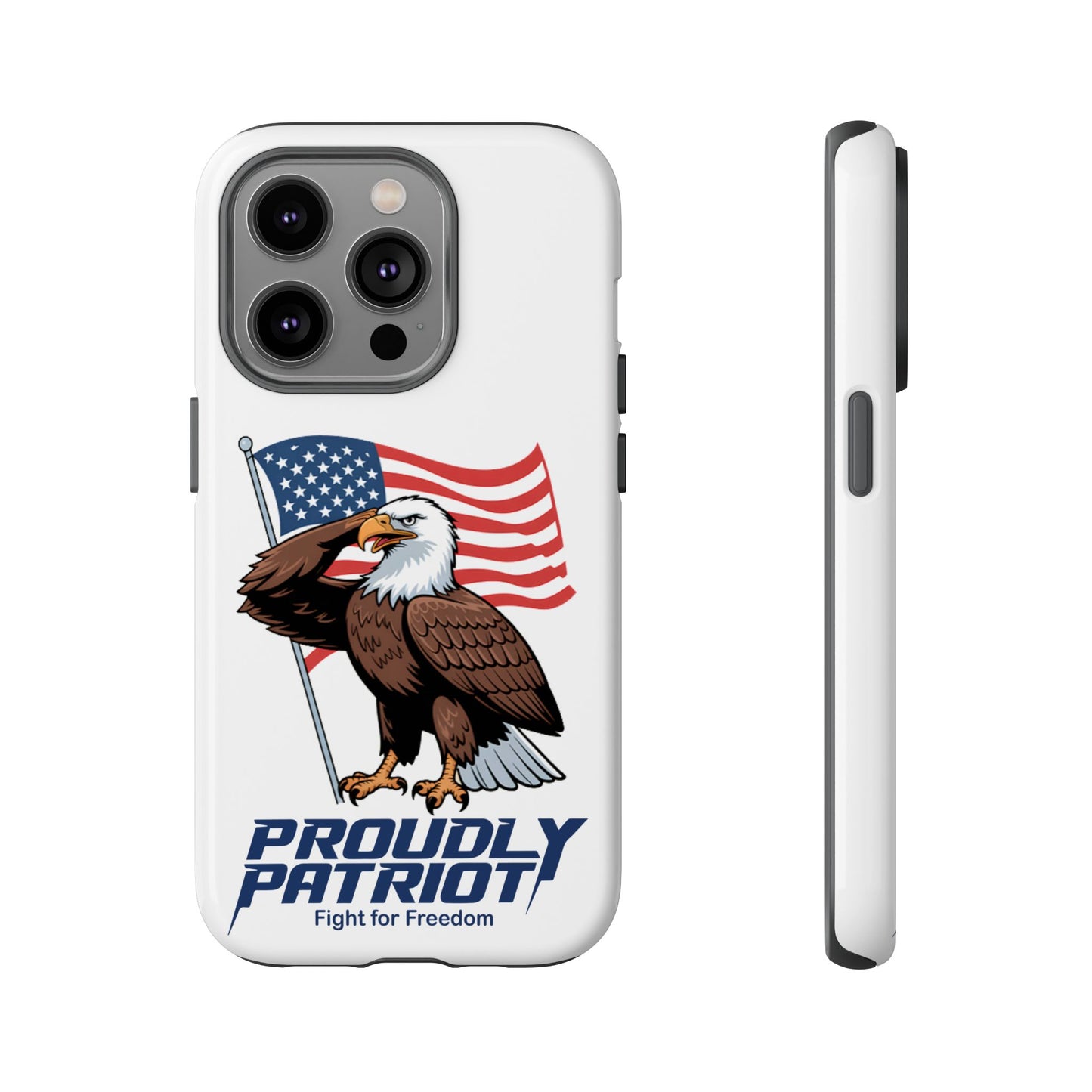 Major Talon Reporting for Duty! Patriotic Phone Case for Proud Americans, USA Flag Phone Cover, Tough Cases for Veterans, Independence Day Gift