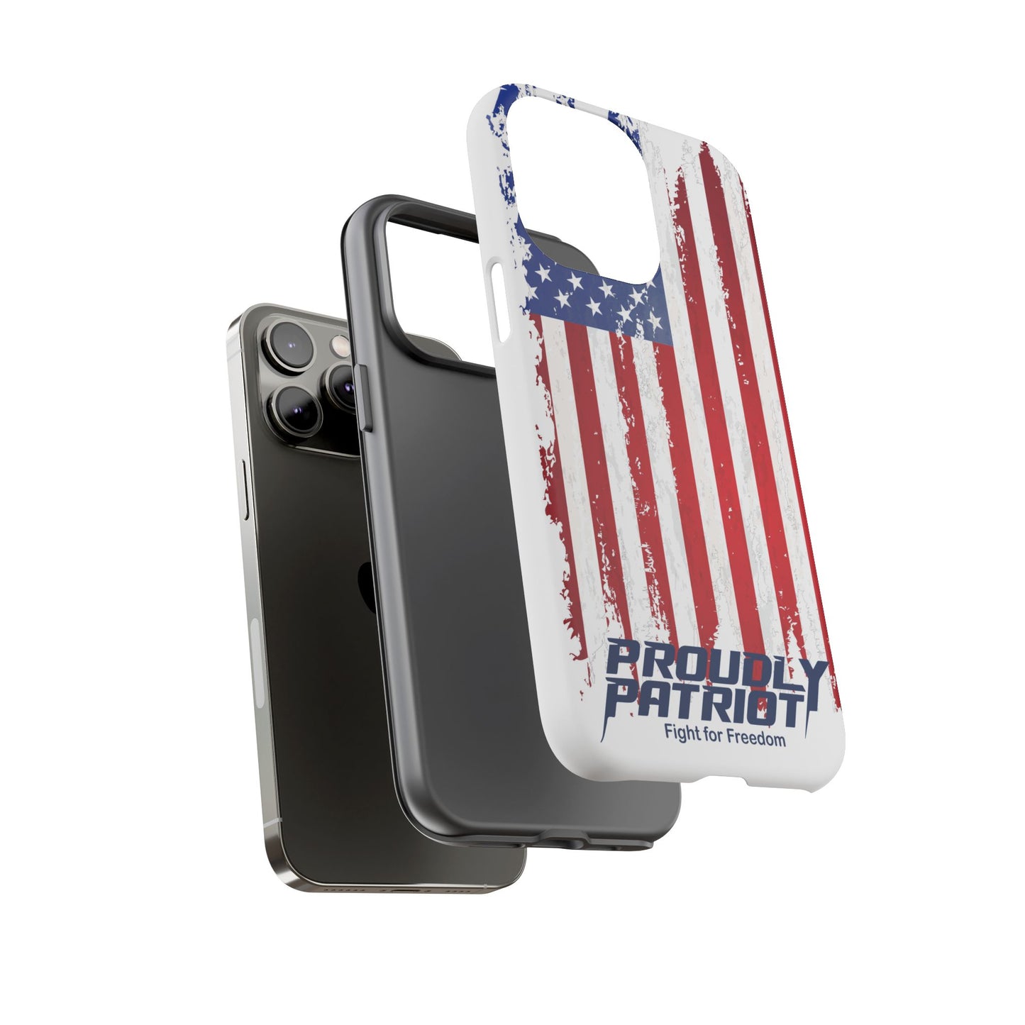 Distressed Flag, Patriotic Phone Case for Proud Americans, USA Flag Phone Cover, Tough Cases for Veterans, Independence Day Gift