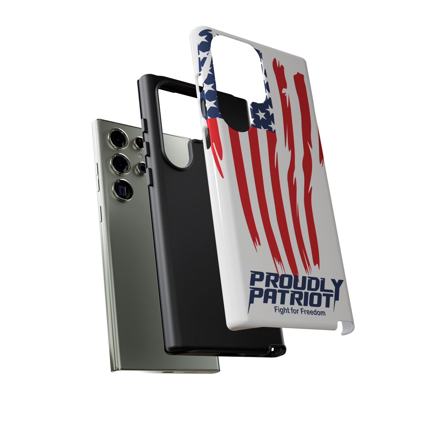 The Flag, Patriotic Phone Case for Proud Americans, USA Flag Phone Cover, Tough Cases for Veterans, Independence Day Gift