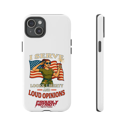 Patriotic Sass in Camo Class, Phone Case